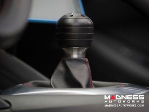 FIAT 124 Gear Shift Knob - Craven Speed - Stainless Steel w/ Black Acetal Outer Sleeve + Red Top FIAT 124 Gear Shift Knob - Craven Speed - Stainless Steel w/ Black Acetal Outer Sleeve + Red Top